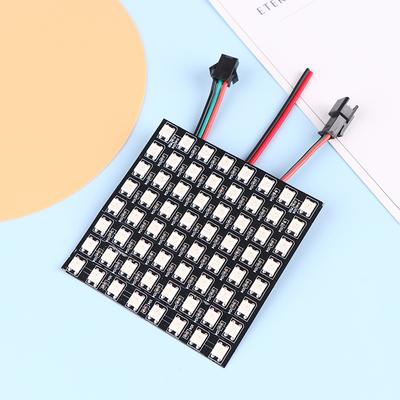 1 Stück WS2812 LED 5050 RGB 8x8 64 Bit LED Matrix Modul Bildschirm LED Digital Flexibel Individuell Adressierbares Panel Licht