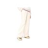Anta Casual Fleece Lined Versatile Knitted Sports Pants Women bottoms White Tea 162517334R-2
