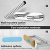 Stainless Steel Toilet Roll Holder Adhesive or Screw Wall Mount Toilet Paper Dispenser Bathroom Kitchen Roll Paper Toilet Holder