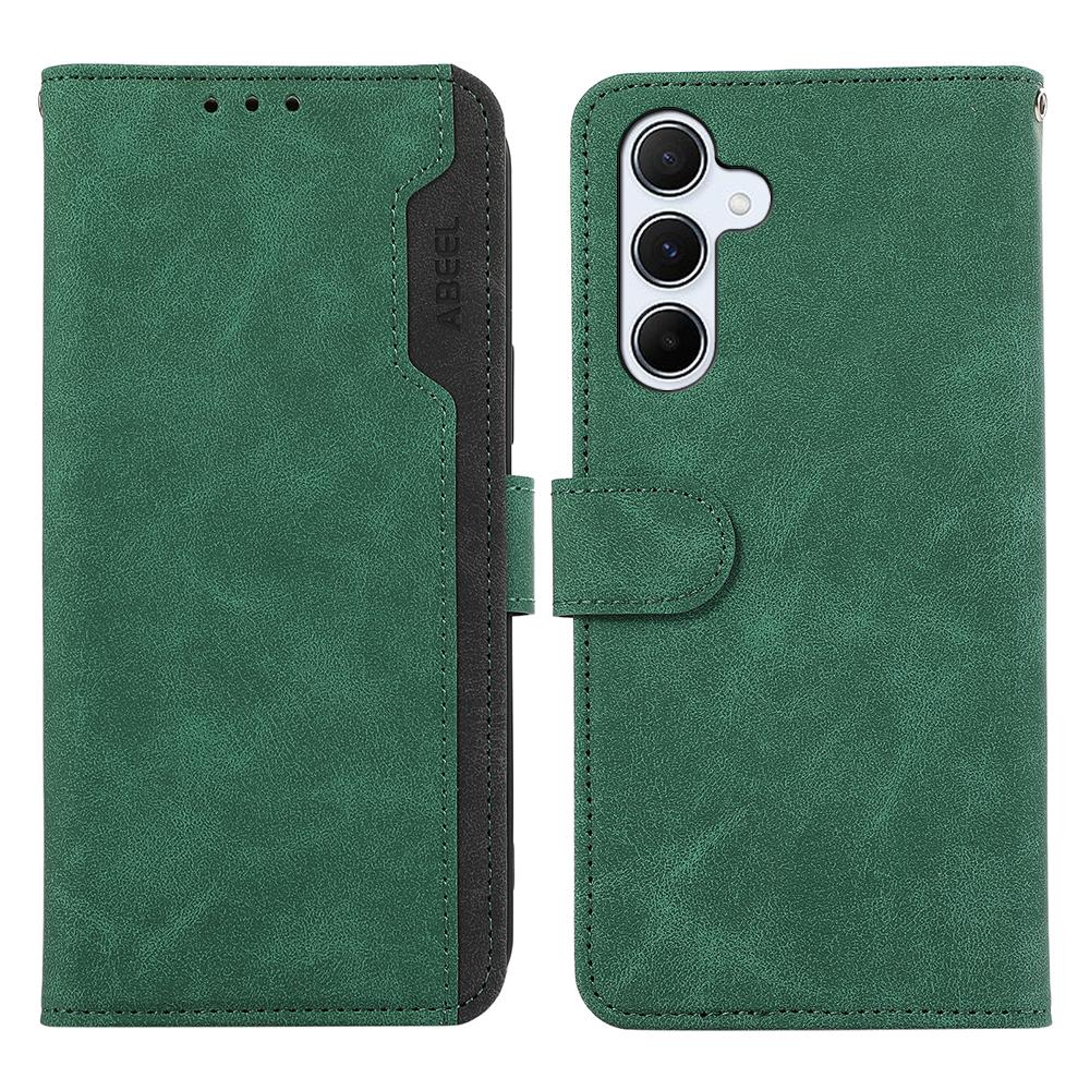 ABEEL Чехол-книжка для Samsung Galaxy S25 FE, Сшитый по цвету, Кожаный, Блокировка RFID C