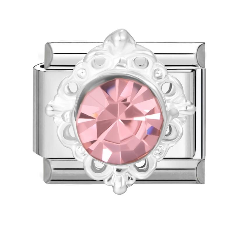 Shell Starfish Star Rose Flowers Heart Crown Zircon Italian Charm Links Fit 9mm Stainless Steel Bracelet Women DIY Making Gifts