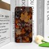 Creative Hello Autumn Maple Leaf Landscape Phone Case for Honor Huawei 200 100 400 PRO 90 Lite X8 X7 Magic 7 6 5 Pro Soft Cover