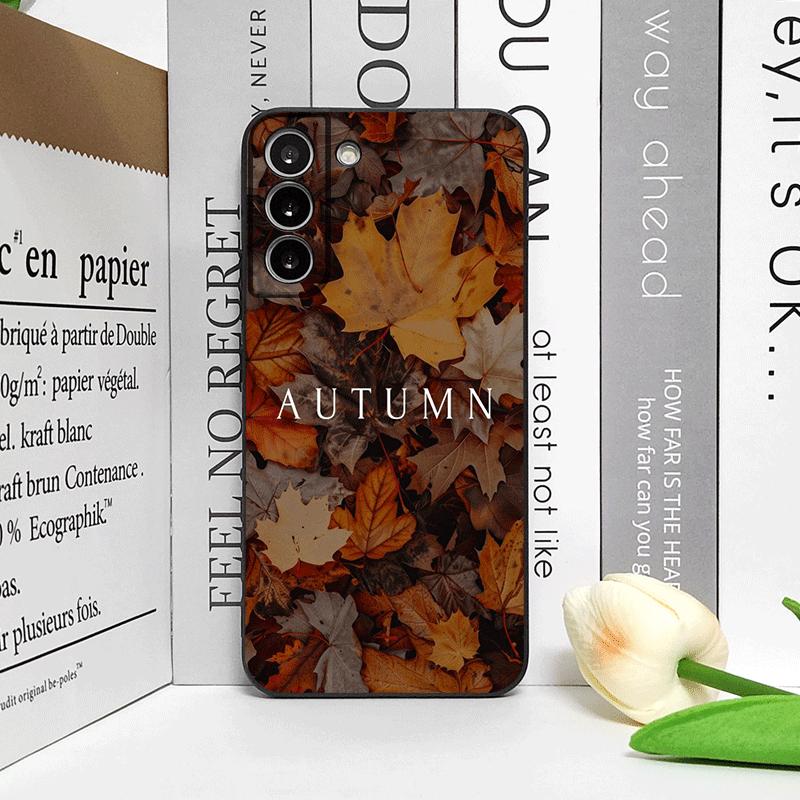 Creative Hello Autumn Maple Leaf Landscape Phone Case for Honor Huawei 200 100 400 PRO 90 Lite X8 X7 Magic 7 6 5 Pro Soft Cover
