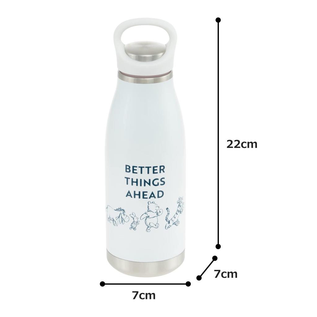 Maebata Disney Winnie the Pooh Thermos Bottle with 52823 Handle, 350ml, D-WP33