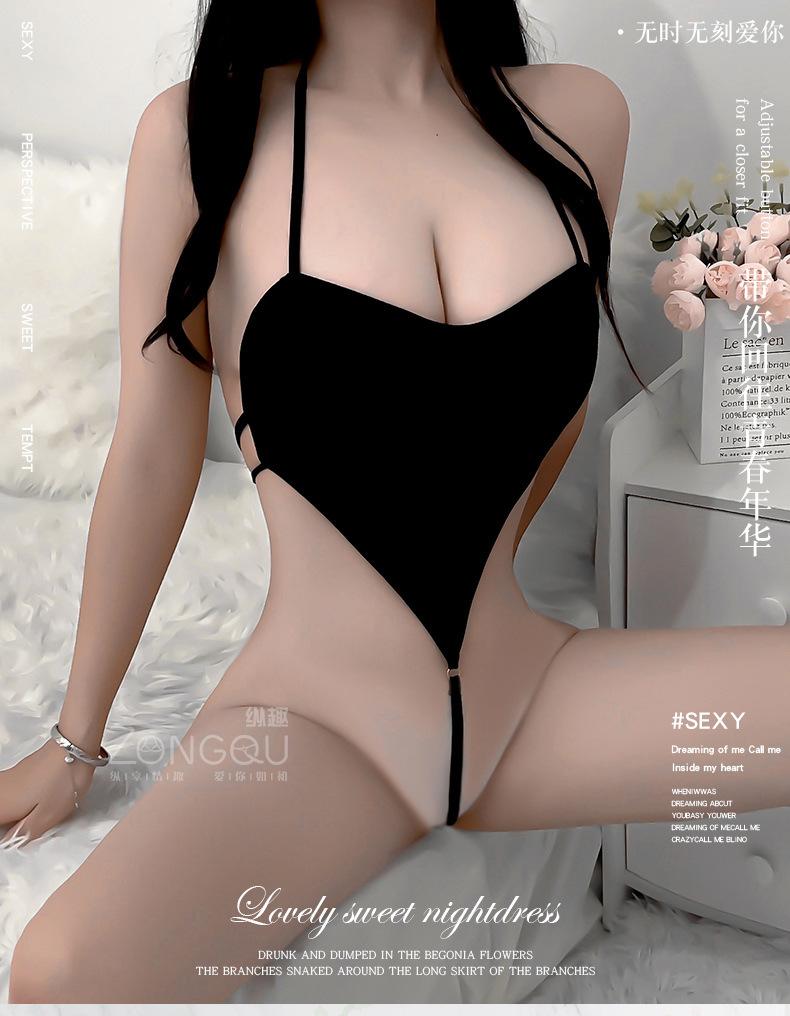 Sex Lingerie Sexy One-Piece Uniform Seduction Hollowed Out Passion Suit Pajamas Cosplay 6524