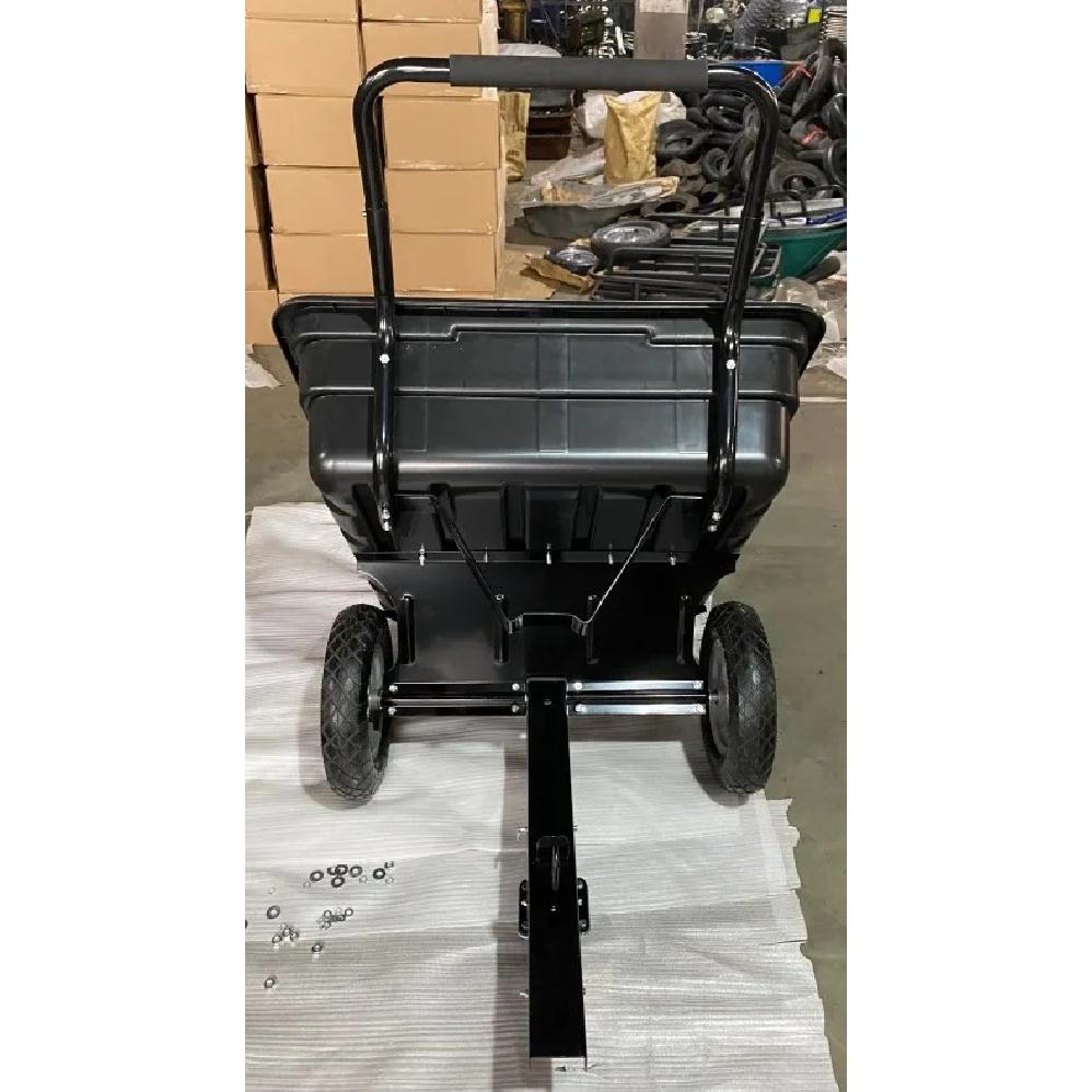ATV Trailer Garden Transportation Tow Tipping Quad Farm Horses Heavy Duty Tractor Dump Utility Cart