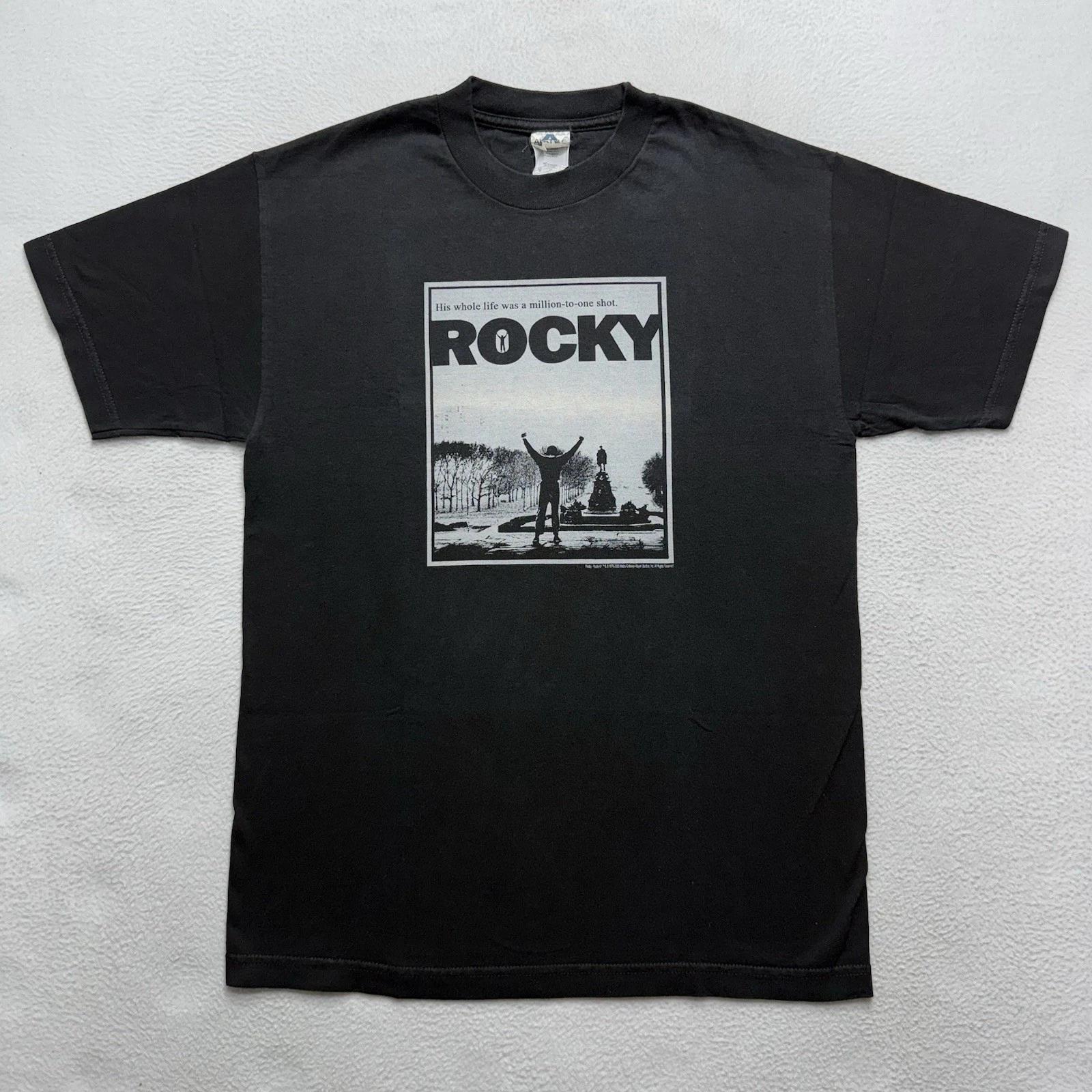 

VTG ROCKY SYLVESTER STALLONE His Whole Life was a Million-to-One T-Shirt Sz M 4XL