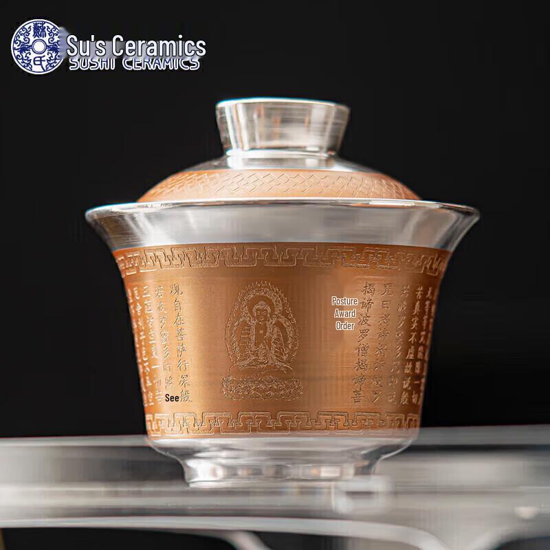 

Master Zheng Wenqiang Sushine Ceramic Inlaid Gaiwan