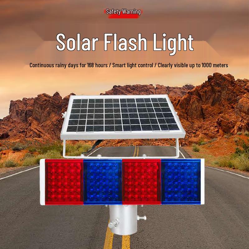 Xunling Solar Powered LED Traffic Warning Light