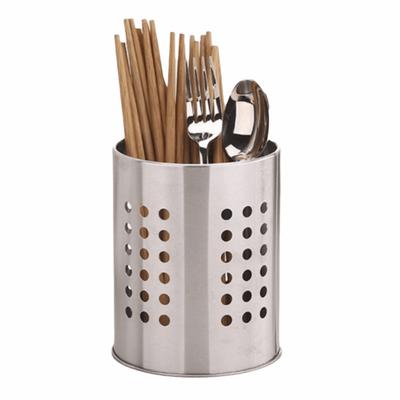 Edelstahl Besteckhalter Runde Löcher Bestecktrockner Stäbchen/Löffel/Gabeln/Messer