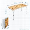 COLEMAN Natural Puzzle Height 30kg Weight Antibacterial Table/150 - Outdoor, Camping, BBQ, Picnic, Foldable, Adjustable, Family/Group Use, Capacity,