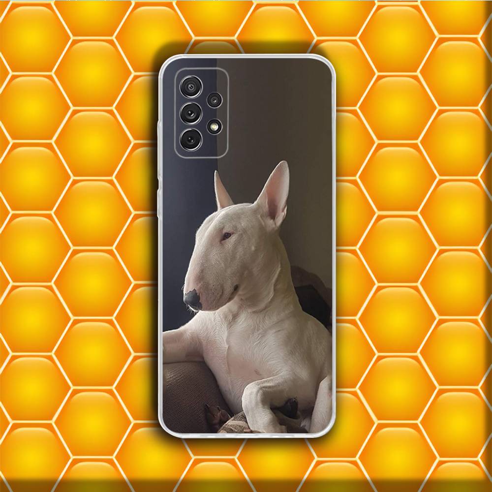 Cool Cute Bull Terrier Dog  Phone Case Silicone For Samsung S30,23,21,22,20 FE lite,S10,9,PIus Note20ultra Soft Transparent