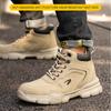 Men Work Shoes Safety Boots Anti-smash Anti-stab  Sneakers Steel Toe Shoes Male Work Boot Indestructibl Slip and Oil Resistant