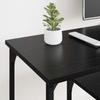 TV Stand Black Oak Effect 102 X 35 X 45.5 Cm