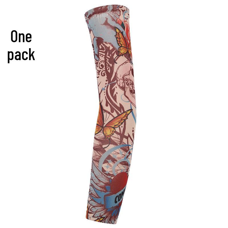 Seamless Outdoor Flower Tattoo Arm Sleeve - UV Protection for Cycling In Various Colors