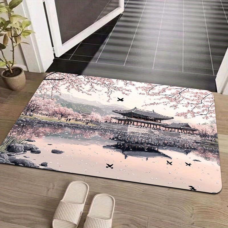 1PC Sight Pattern Kitchen Rugs Non-Slip Home Door Mats Pop Design Bathroom Rugs Bath Mat Carpet for Home Sink Laundry Decor