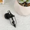 Miniature Black Wall Sconce Model Figure 1/12 Dollhouse Wall Lamp Realistic Garden Lamp for Dollhouse Scene Display