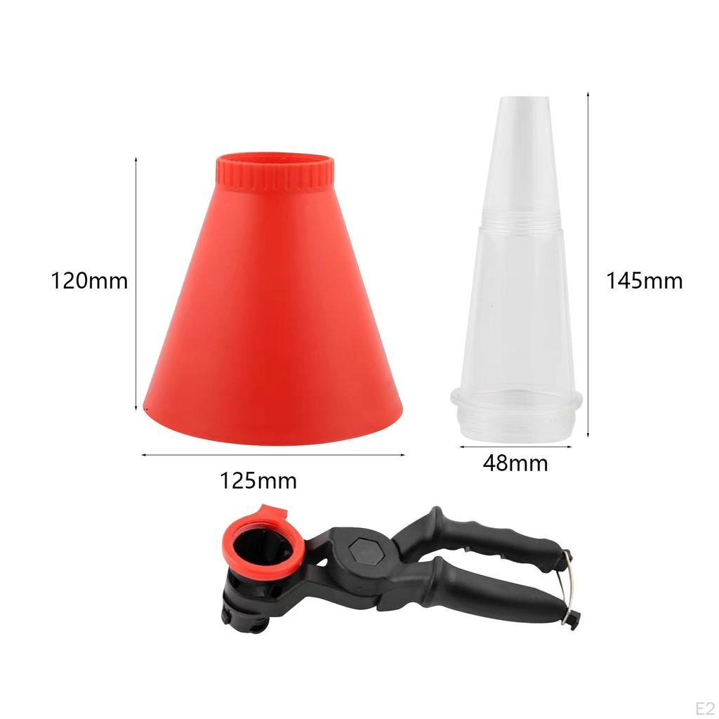 Car Engine Oil Funnel Adapter Clamp Retractable Adjustable All in 1 Automotive Fuel