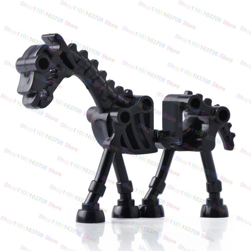Premium-Quality Moc High-Standard Medieval Superior-Grade Skeleton Premium-Quality Warhorse Superior-Grade Skeleton Premium-Quality Knight Top-Grade