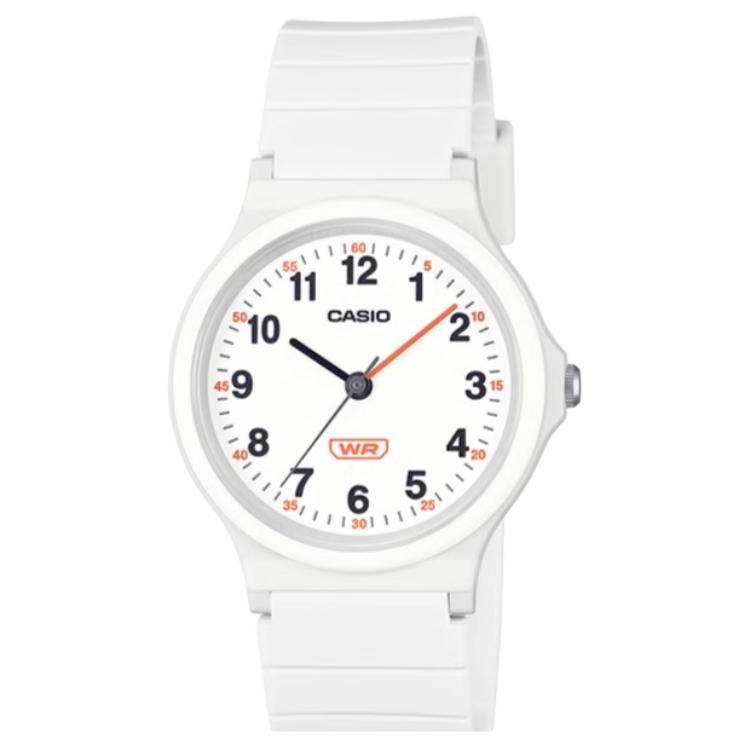 CASIO Regular 30m Waterproof Quartz Movement Resin Strap Watch Women s Watch White Dial LQ-24B-7BDF White Dial