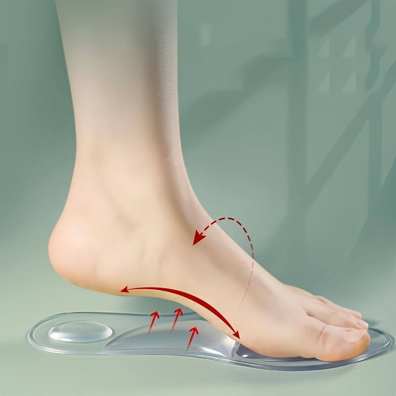 Silicone Massage Foot Arch Support Insoles for Men and Women, Soft and Super Soft, Flat Feet, Long Standing Without Fatigue,Poop Feeling Insoles