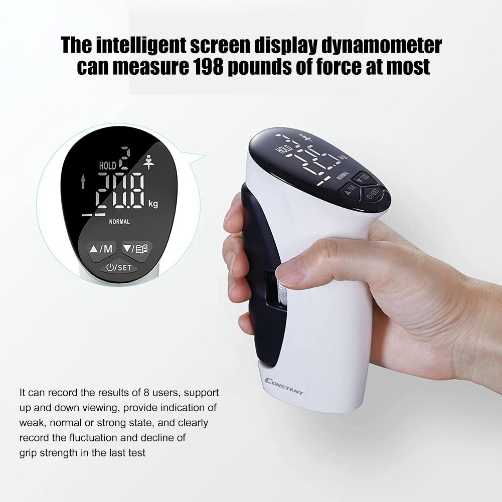 Electronic Grip Power Trainer Auto Capturing LED Display Digital Grip Strength Hand Dynamometer for Injury Recovery
