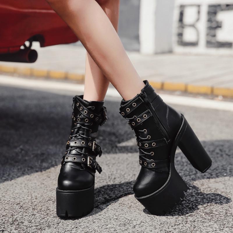 edgy platform boots