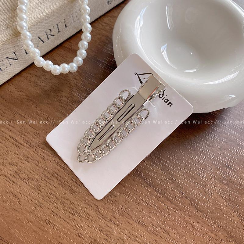 Internet celebrity metal seamless hairpin female simple daily commuter headgear hair accessories