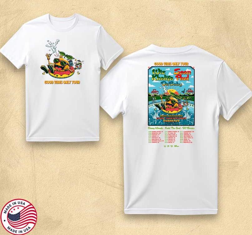 Wiz Khalifa Good Vibes Only Tour Poster Shirt | Official Concert Merch | Unisex S