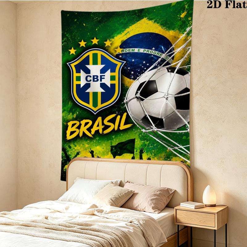 CBF Brasil Wall Tapestry Aesthetic Wall Hanging Printed Fabric Blanket Decorative Tapestries for Bedroom Living Room Home Decor