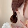 925 Sterling Silver French Pearl Sweet Heart Earrings for Women