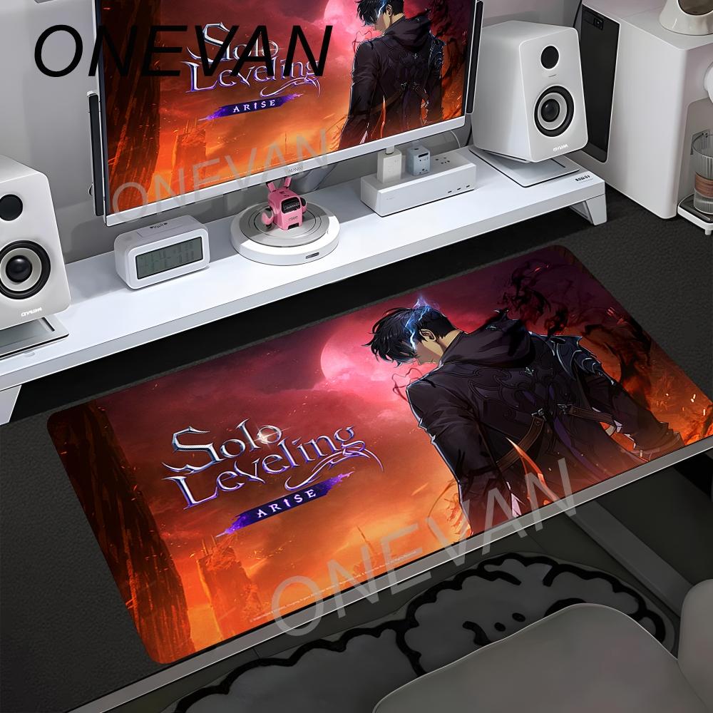 Anime Solo Leveling Podkładka pod mysz HD Drukowana dla Graczy Komputerowych Krawędź Blokująca Antypoślizgowa Podkładka pod mysz XXL Klawiatura PC Naturalna Guma Podkładka na biurko