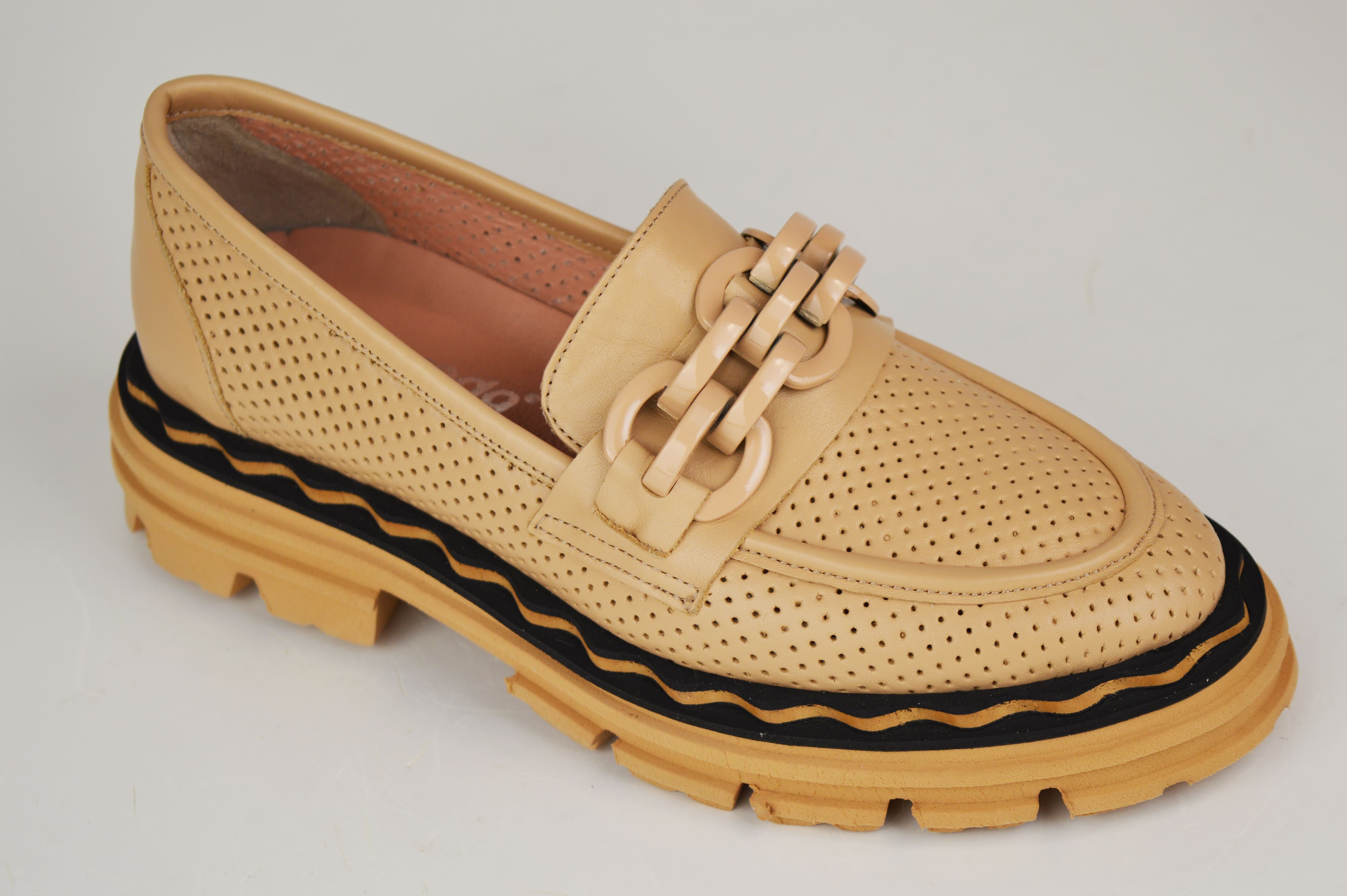 

Лофери бежеві Evromoda 2301004 37 40 бежевий