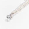 Retro Trendy Pearl Tassel Necklace with Diamond Inlaid Teardrop Gem for Women