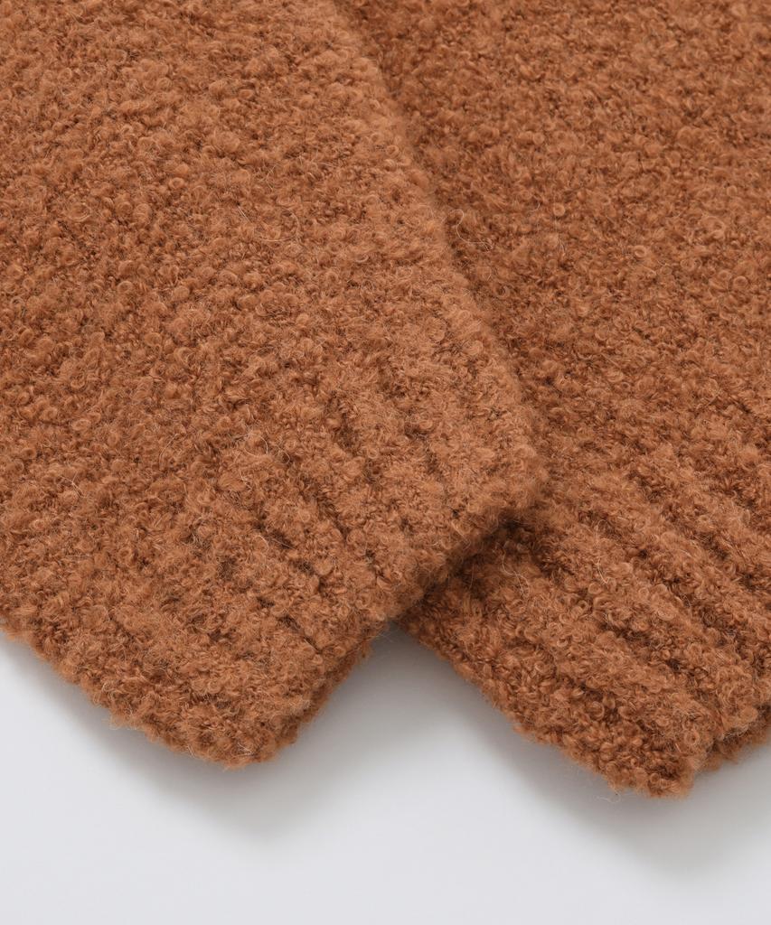 FRIZMWORKS Alpaca Boucle Knit _ Orange