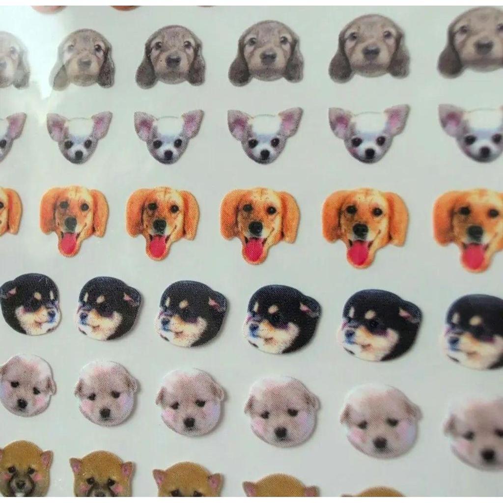 [Heisei Retro] Cute stickers (dog/dog series) out of print