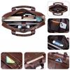 Echte Leder Herren Aktentasche Tragbare Büro Handtasche für Laptoptasche Hohe Qualität Business Messenger Umhängetaschen Reisen