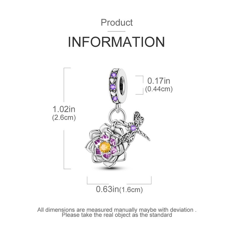 Charms Originale Retro Color Luminous Lotus Beads Fits Bracelets Necklace For Women Charm Copper Luxury Diy Jewelry Gift