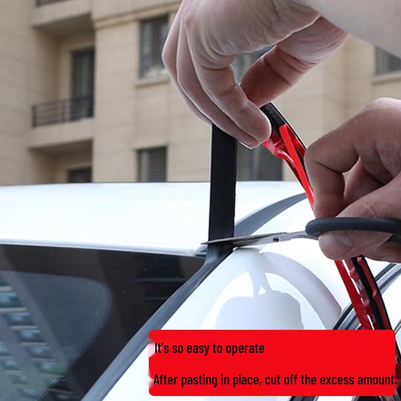 Multifunctional T-Shaped Car Sealing Strip: Dustproof, Waterproof, Soundproof for Windshield, Tailgate, Sunroof, or Window.