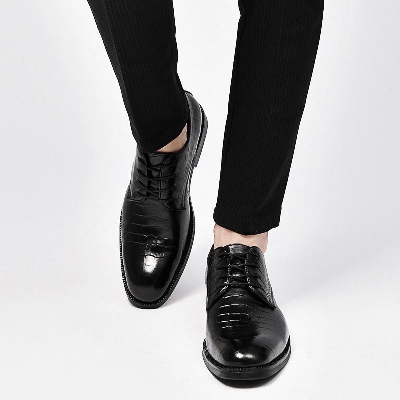 Business Oxford Lederschuhe Herren Atmungsaktiv Hochwertig Formelle Kleiderschuhe Männlich Büro Hochzeit Ballerinas Schuhe Brogues Herren