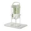 Foldable Handle Beverage Dispenser With Filter and Faucet Cold Water Jug Beverage Pitcher  Bar