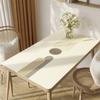 Petite Nappe Fraîche PVC Imperméable, Résistante à l'Huile et Anti-Brûlure Tapis de Table à Laisser en Place Nappe en Cuir Table à Manger Table Basse Tapis