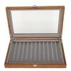 Wooden Fountain Pen Display Case Organizer Walnut Wood Storage Gift Box for 12 Pens Display