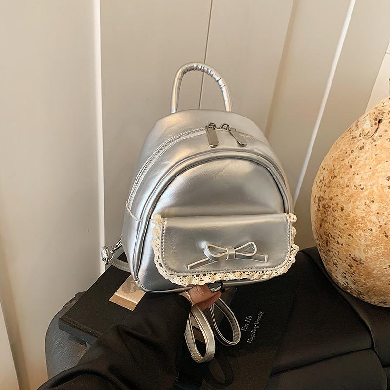 Versatile bow premium backpack new fashion trendy summer handbag casual shoulder bag