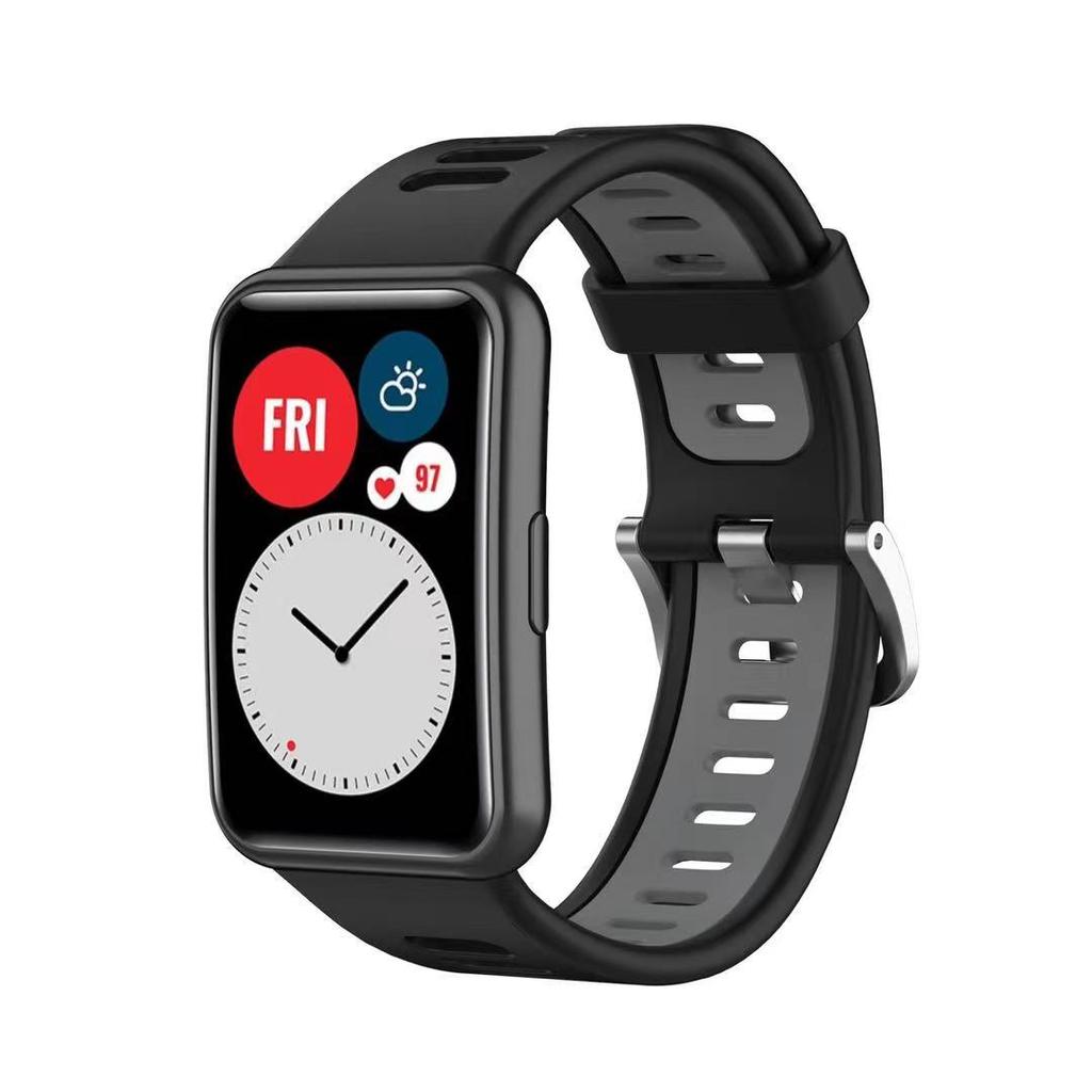 Silicone Strap For Huawei Watch Fit Original Smartwatch Replacement Band Belt Watch Accessories For Huawei Watch Fit New Corre