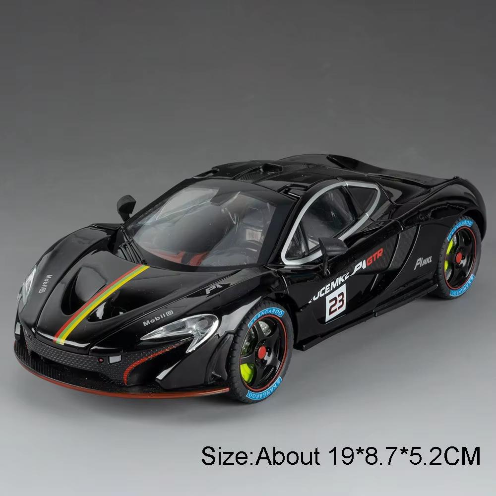 

1:24 Scale 720S P1 Alloy Diecast Toy Car Model Shock Absorption Doors Opened Toys Miniature Vehicles Models Gifts for Children