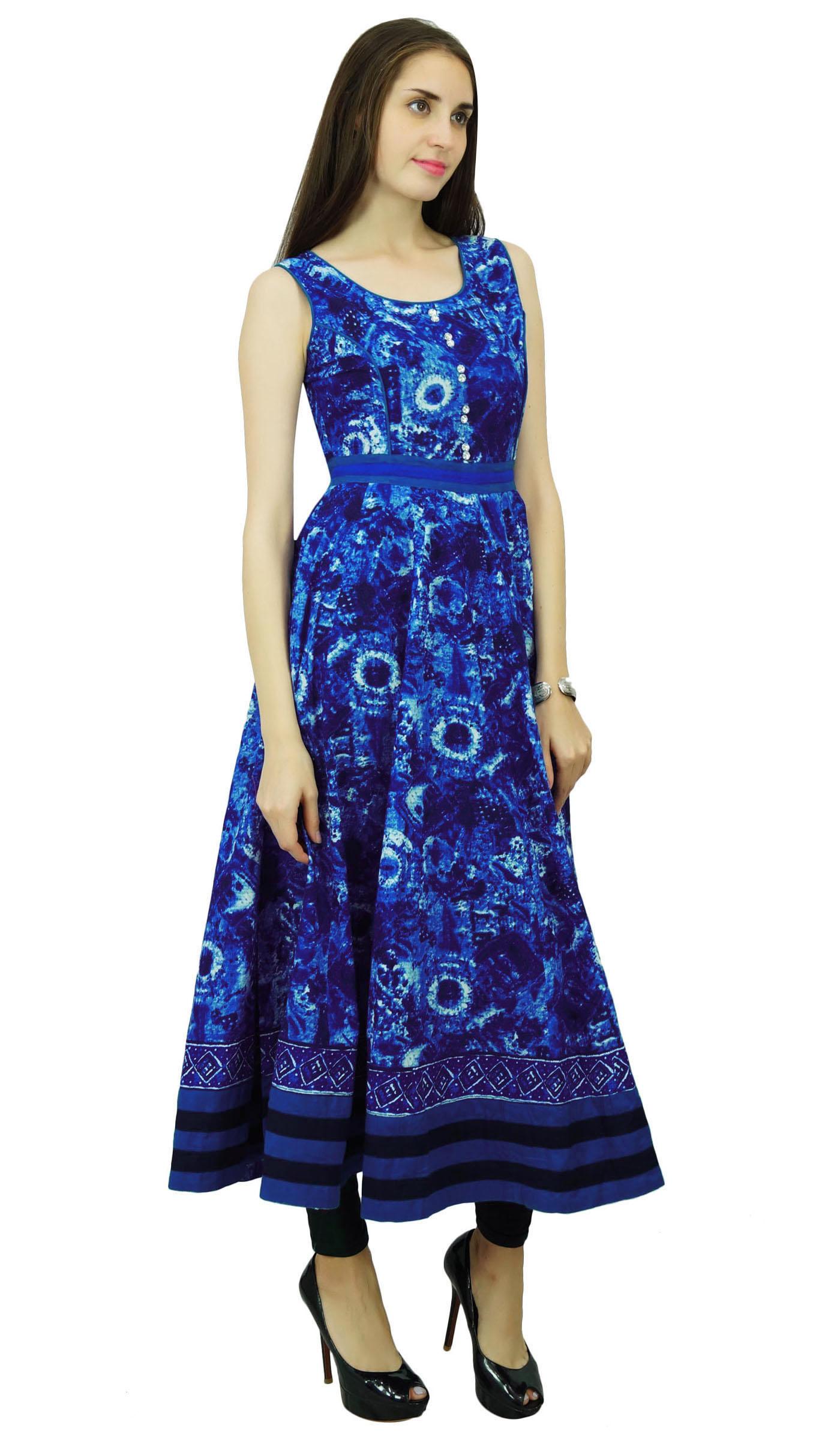 

Phagun Cotton Tie Dyed Pattern Designer Kurta Top Tunic Anarkali Kurti 8 синій