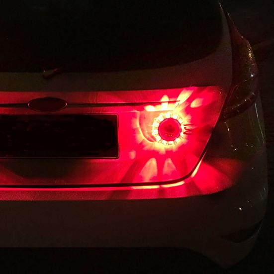 2 stk LED-varsellys Nødsikkerhetslampe Kompakt størrelse Høy lysstyrke Vanntett Mye brukt signallys med krok