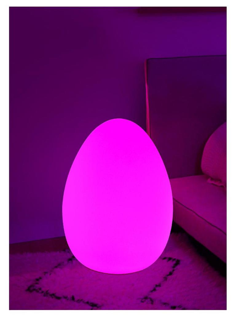Nordic Egg-Shaped Table & Floor Lamp: Luxury Smart Lighting for Bedroom and Living Room