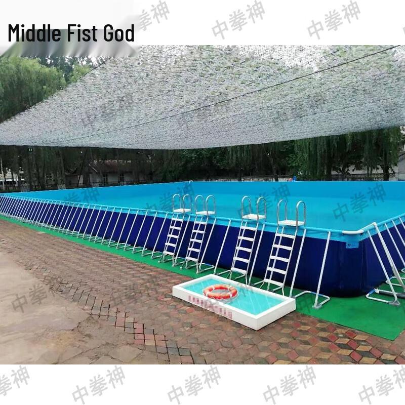 Large Outdoor Rectangular Frame Swimming Pool